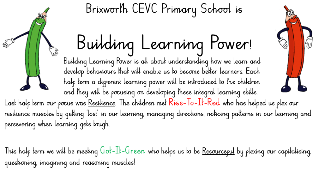 Brixworth CEVC Primary School Building Learning Power